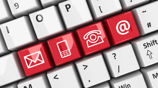 Prominent Phone Email Contact